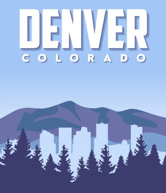 Güzel manzaralı Denver Colorado