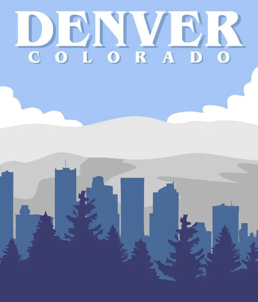 Güzel manzaralı Denver Colorado