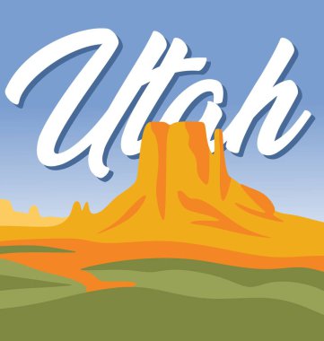 Güzel manzaralı Utah Eyaleti