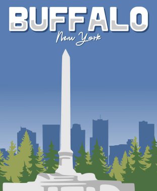 Güzel manzaralı Buffalo New York