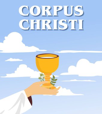 Dünyadaki tüm Katolikler için mutlu Corpus Christi