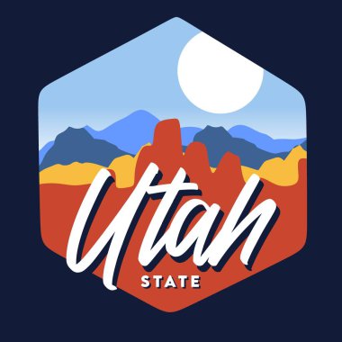 Utah eyaletinin güzel çöl manzarası