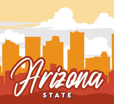 Arizona Eyaleti Güzel gökyüzü