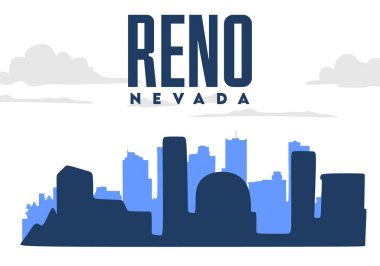 Reno Nevada 'nın güzel şehir manzarası