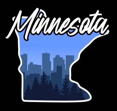 Güzel doğal manzaralı Minnesota Eyaleti