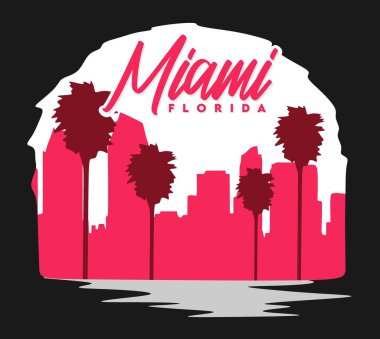 Miami Florida 'da gökyüzü çok güzel.