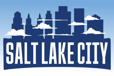 Şehir siluetiyle Salt Lake City Utah