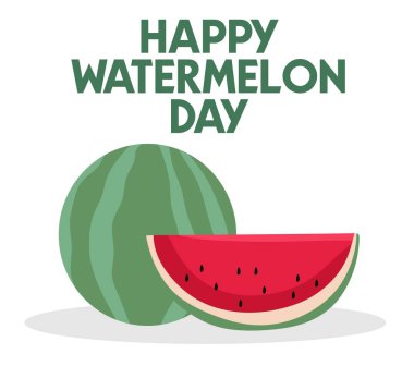 Lezzetli karpuzlu mutlu karpuz günü