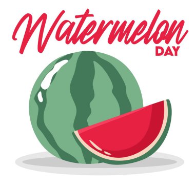 Lezzetli karpuzlu mutlu karpuz günü