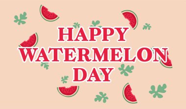 Lezzetli karpuzlu mutlu karpuz günü