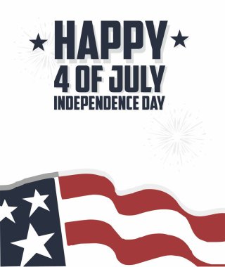 Amerikan bayrağıyla Bağımsızlık Günün kutlu olsun.
