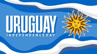 Uruguay bayrağıyla Bağımsızlık Günü