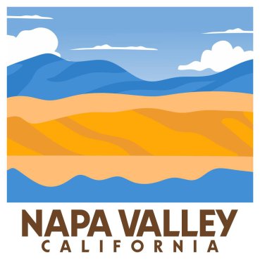 Napa Vadisi Kaliforniya Güzel gökyüzü manzaralı