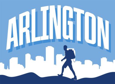 Arlington Virginia Birleşik Devletler Şehir silueti ile