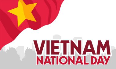 Vietnam ulusal bayrağıyla Vietnam Günü
