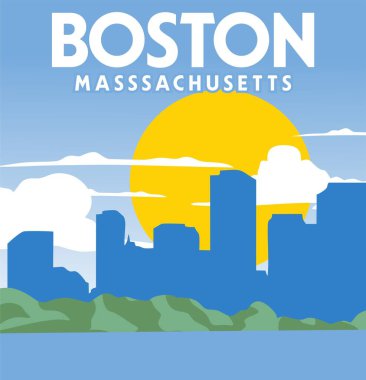 Güzel doğal manzaralı Boston Massachusetts Birleşik Devletleri