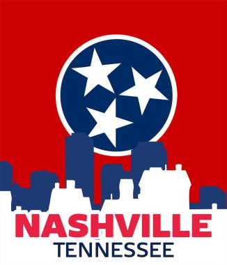 Nashville Tennessee 'nin mavi arka planı