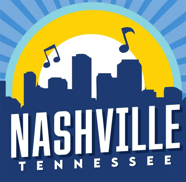 Nashville Tennessee 'nin mavi arka planı