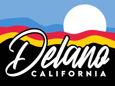 Delano California Gökyüzü manzaralı