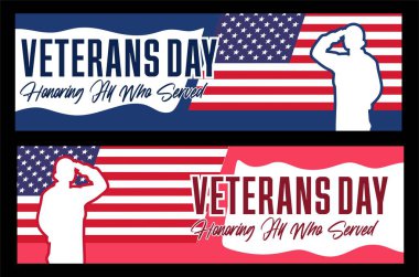 Amerikan bayrağıyla Birleşik Devletler Gaziler Günü kutlu olsun.