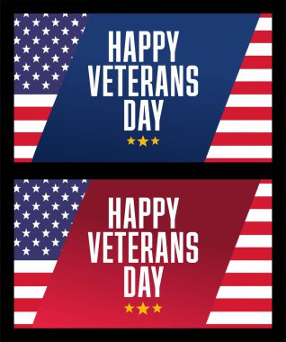 Amerikan bayrağıyla Birleşik Devletler Gaziler Günü kutlu olsun.