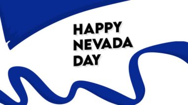 Nevada bayrağıyla mutlu Nevada günleri.