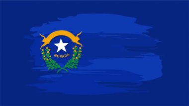 Nevada bayrağıyla mutlu Nevada günleri.