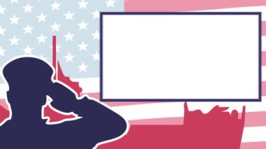 Mutlu yıllar Amerika Birleşik Devletleri Amerikan bayrağıyla donanma askeri
