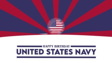 Mutlu yıllar Amerika Birleşik Devletleri Amerikan bayrağıyla donanma askeri