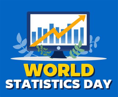 İstatistik grafiğiyle mutlu bir dünya istatistik günü