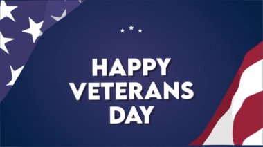 Birleşik Devletler bayrağıyla mutlu gaziler günü