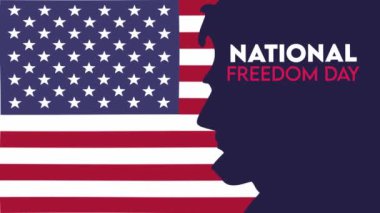Amerikan bayrağıyla Birleşik Devletler 'in ulusal özgürlük günü kutlu olsun.