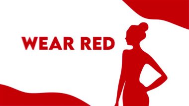 Kırmızı süslemeli kırmızı giyinme günün kutlu olsun.