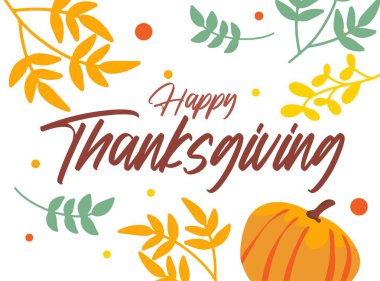 Sarı yapraklı mutlu şükran günleri.