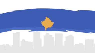 Kosova bayrağıyla Kosova 'nın bağımsızlık günü kutlu olsun.