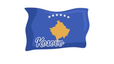 Kosova bayrağıyla Kosova 'nın bağımsızlık günü kutlu olsun.
