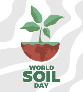 world soil day with a plant seed clipart