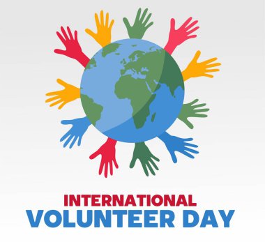 international volunteer day for all volunteers clipart