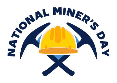 Madencilik araçlarıyla Ulusal Madenciler Günü