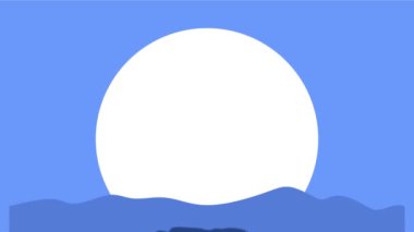 Cesur bir babanın siluetiyle Babalar Günün kutlu olsun.