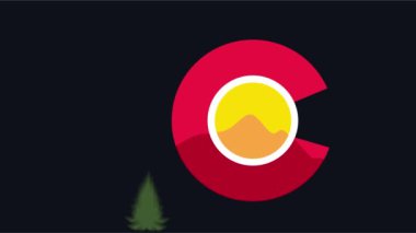Sarı güneşli Colorado Eyaleti