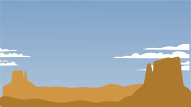 Çöl manzaralı Utah Eyaleti