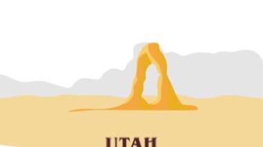 Çöl manzaralı Utah Eyaleti