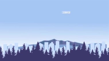 Denver Colorado, doğa ve gökyüzü manzaralı.