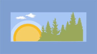 Güzel orman ve dağ manzaralı Portland Oregon.