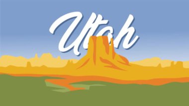Utah eyaletindeki güzel manzara.