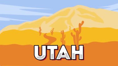 Utah eyaletindeki güzel manzara.