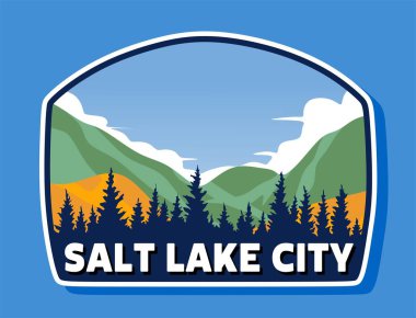 Salt Lake Şehri Utah. Güzel doğal manzaralı.