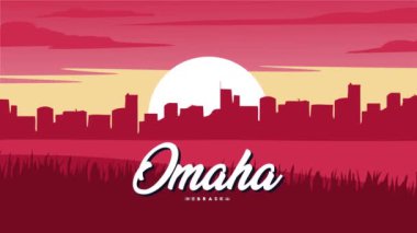 Güzel doğal manzaralı Omaha Nebraska