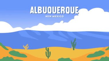 Doğanın ve gökyüzünün güzel manzaralı Albuquerque New Mexico